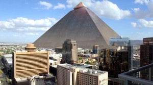 Monitor Gray - Pyramid by Peter Rubin superimposed into downtown Phoenix